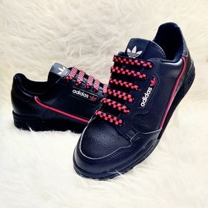 Adidas continental 80 black leather shoe, casual, athleisure, athletic, walking